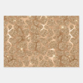 Gold Glitter Leopard, Giraffe & Leopard Flecken Geschenkpapier Set (Vorderseite 3)
