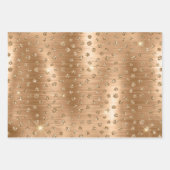 Gold Glitter Leopard, Giraffe & Leopard Flecken Geschenkpapier Set (Vorderseite 2)
