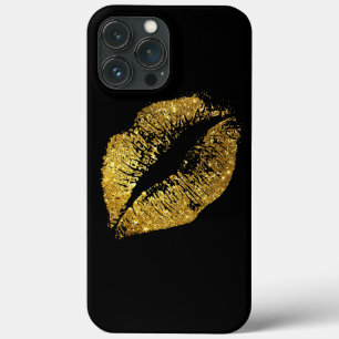 Gold Glitter Lippen Case-Mate iPhone Hülle