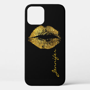 Gold Glitter Lippen Case-Mate iPhone Hülle