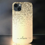 Gold Glitter Metal Monogram Glam Name Case-Mate iPhone Hülle<br><div class="desc">Gold Imitats Foil Metallic Sparkle und Dripping Glitzer gebürstete Metal Monogram Name und Initial Phone. Das macht den perfekten 16 Geburtstag,  Hochzeit,  Brautparty,  Jubiläum,  Babydusche oder Junggeselinnen-Abschied Geschenk für jemanden,  der Lieben glamourösen Luxus und schicke Stile.</div>