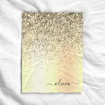 Gold Glitter Metal Monogram Glam Name Fleecedecke<br><div class="desc">Gold-Imitate belichten metallischen Sparkle-Glitzer,  der Monogramm-Name aus gebürstetem Metall und das Fleeceblatt. Das macht den perfekten 16 Geburtstag,  Hochzeit,  Brautparty,  Jubiläum,  Babydusche oder Junggeselinnen-Abschied Geschenk für jemanden,  der Lieben glamourösen Luxus und schicke Stile.</div>