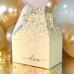 Gold Glitter Metal Monogram Glam Name Geschenkschachtel<br><div class="desc">Gold Imitate Foil Metallic Sparkle Glitzer Pinsel Metall Monogram Name Fvor Box. Das macht den perfekten 16 Geburtstag,  Hochzeit,  Brautparty,  Jubiläum,  Babydusche oder Junggeselinnen-Abschied Geschenk für jemanden,  der Lieben glamourösen Luxus und schicke Stile.</div>
