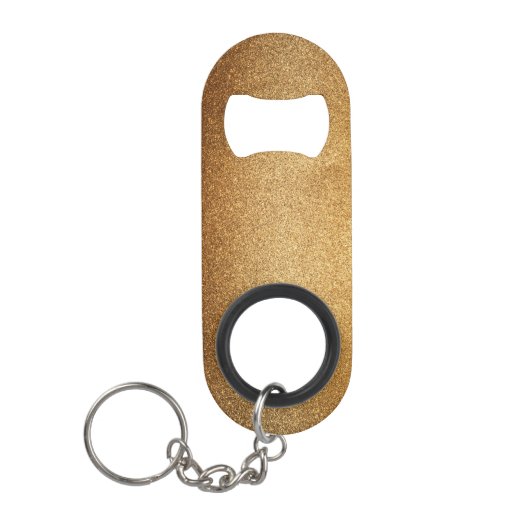 Gold Glitter Mini Flaschenöffner (Vorderseite)