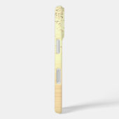 Gold Glitter & Monogram, Black Script Name Case-Mate iPhone Hülle (Rückseite / Rechts)