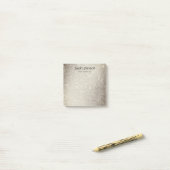 Gold Glitter Monogram Personalisierter Name Post-it Klebezettel (Auf Schreibtisch)