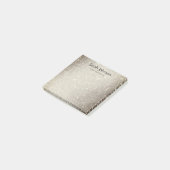 Gold Glitter Monogram Personalisierter Name Post-it Klebezettel (angewinkelt)