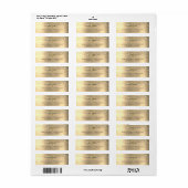 Gold Glitter & Monogramm, schwarzer Schriftname, V (Vorne)