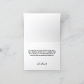 Gold Glitter Pale Turquoise Foil Dankeskarte (Innenseite)