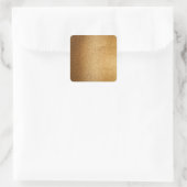 Gold Glitter Quadratischer Aufkleber (Tasche)
