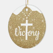Gold Glitter Religious Holiday Decoration  ⛪️ 🎄 Keramik Ornament (Links)
