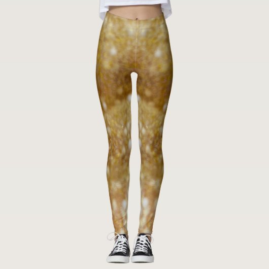 Gold Glitter Slime Leggings (Vorderseite)