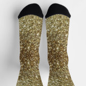 Gold Glitter Socken (Oben)