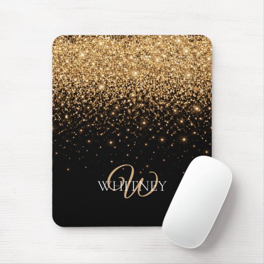Gold Glitter Sparkle Elegant Luxury Texture        Mousepad (Mit Mouse)