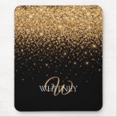 Gold Glitter Sparkle Elegant Luxury Texture        Mousepad (Vorne)