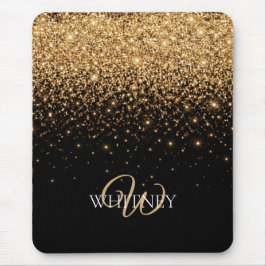 Gold Glitter Sparkle Elegant Luxury Texture        Mousepad