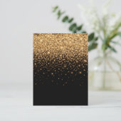 Gold Glitter Sparkle Elegant Luxury Texture        Postkarte (Stehend Vorderseite)