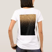 Gold Glitter Sparkle Elegant Luxury Texture        T-Shirt (Rückseite)