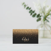 Gold Glitter Sparkle Elegant Luxury Texture        Visitenkarte (Stehend Vorderseite)
