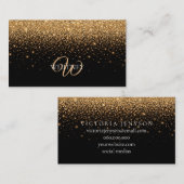 Gold Glitter Sparkle Elegant Luxury Texture        Visitenkarte (Vorne/Hinten)