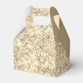 Gold Glitter Sparkle Eyelashes Monogram Name Geschenkschachtel (Rückseite)