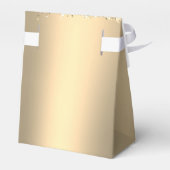 Gold Glitter Sparkle Eyelashes Monogram Name Geschenkschachtel (Rückseite)