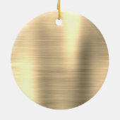 Gold Glitter Sparkle Eyelashes Monogram Name Keramik Ornament (Hinten)