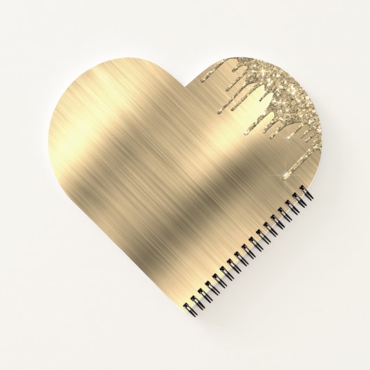 Gold Glitter Sparkle Eyelashes Monogram Name Notizblock (Rückseite)