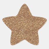 Gold Glitter Stern-Aufkleber (Vorderseite)