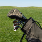 Gold Glitter-Tarnung Personalisiertes Monogramm Golf Headcover (In SItu)