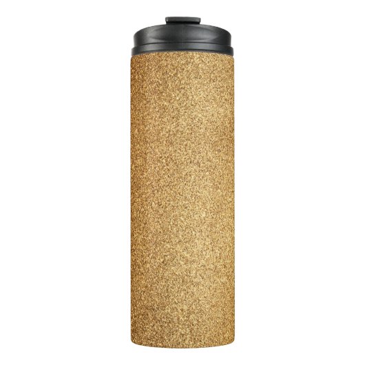 Gold Glitter Thermosbecher (Vorderseite)