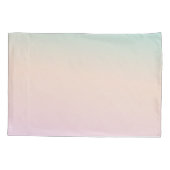 Gold Glitter Unicorn Aqua Peach Pink Shadow Tie Dy Kissenbezug (Rückseite)