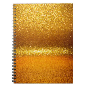 Gold glitter vintage lights texture. christmas ab notizblock
