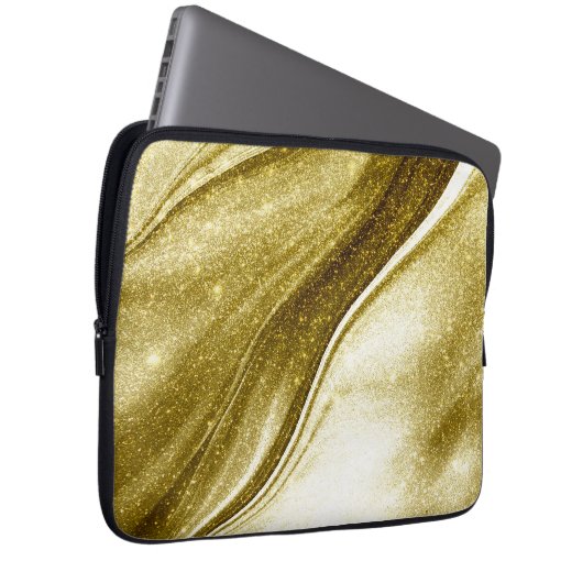 Gold Glittered Elegant Notebook Case (Vorne Rechts)