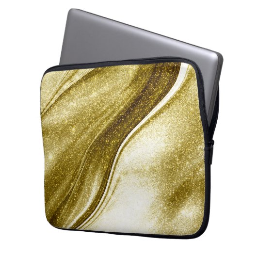 Gold Glittered Elegant Notebook Case (Vorderseite Links)