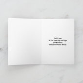 Gold Glittering Typografie Karte (Innenseite)
