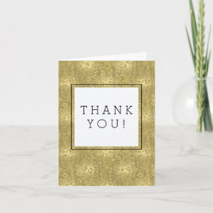 Gold Glittery Leopard Print Vielen Dank Dankeskarte