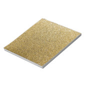 Gold Glittery Paper Notizblock (Rotiert)