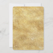 Gold Glitz Abstrakt Squiggles Einladung (Rückseite)