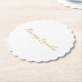 Gold Glitz Always Sparkle Untersetzer (angewinkelt)