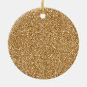Gold Glitz Eyes Keramik Ornament (Hinten)