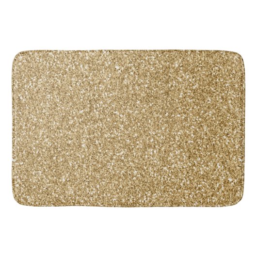 Gold Glitz Glitzer      Badematte (Vorderseite)