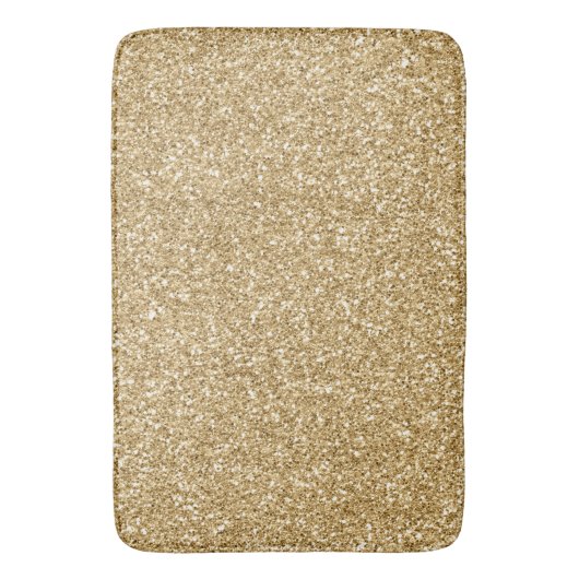 Gold Glitz Glitzer      Badematte (Vorderseite Vertikal)