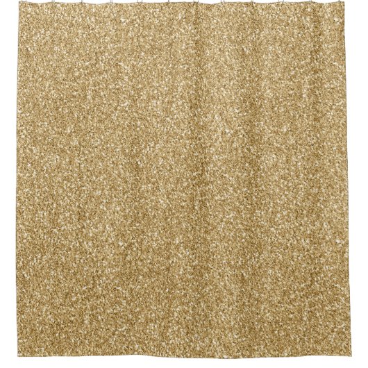 Gold Glitz Glitzer     Duschvorhang (Vorderseite)