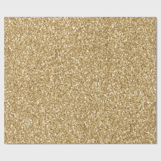 Gold Glitz Glitzer Geschenkpapier (Flach)