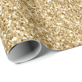 Gold Glitz Glitzer Geschenkpapier