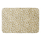 Gold Glitz Glitzer Leopard Badematte (Vorderseite)