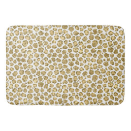 Gold Glitz Glitzer Leopard Badematte
