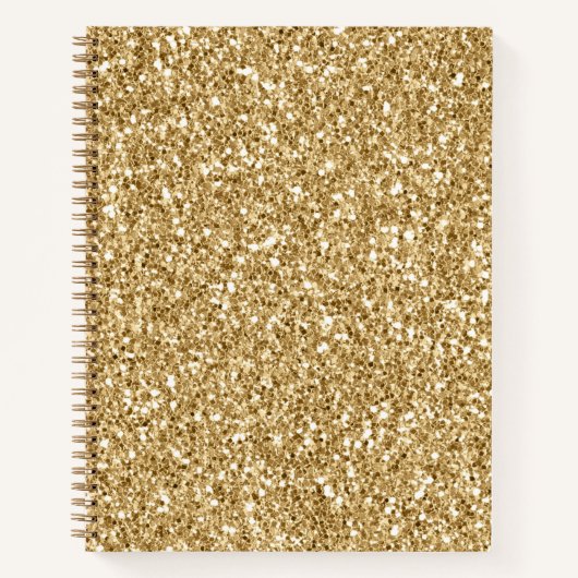 Gold Glitz Glitzer        Notizblock (Vorderseite)