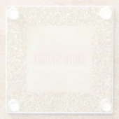 Gold Glitz Glitzer Sparkle Glasuntersetzer (Rückseite)